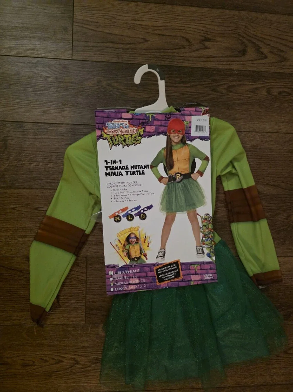 Teenage Mutant Ninja Turtles Girls Green 4-in-1 Costume